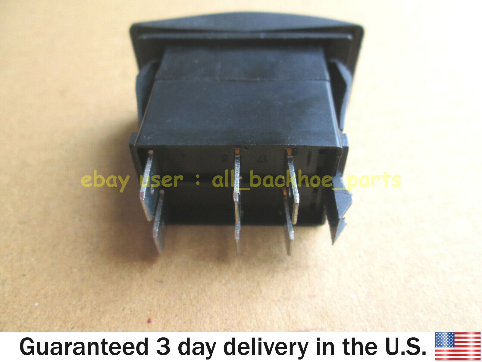 JCB BACKHOE - ROCKER SWITCH 12V, 6 PIN (PART NO. 701/60004)