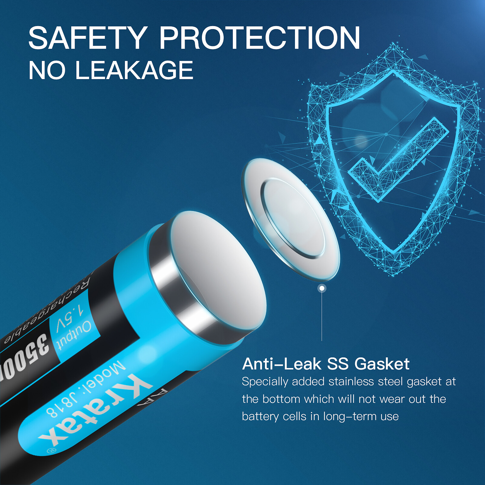 1.5V Rechargeable Lithium AA Batteries 350OmWh,USB Li-ion Battery Charger LOT