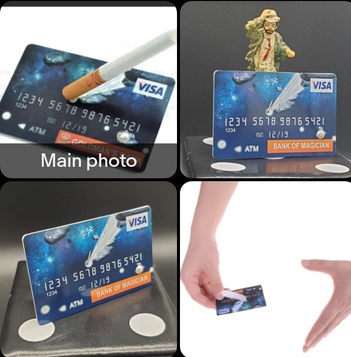 Floating Cigarette On Credit Card Magic Trick T8