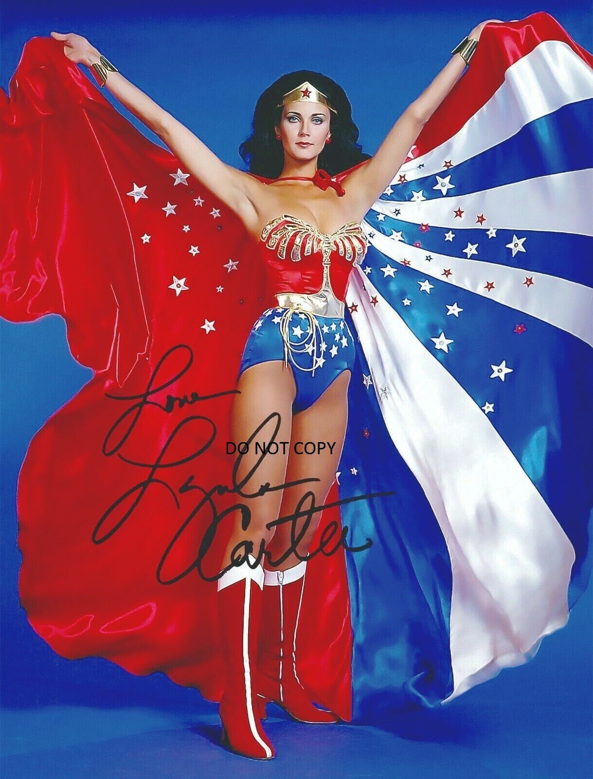 WONDER WOMAN - LYNDA CARTER Autographed Signed 8x10 Reprint Photo Linda #5 !!