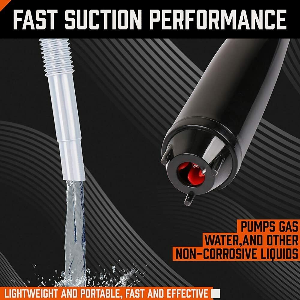 Deluxe Liquid Transfer Siphon Pump Battery Powered Gas Oil Water Fish Tank NEW