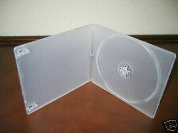 10 PCS NEW 7MM SLIM POLY CD DVD CASES, SLEEVE, CLEAR, PSC7-ST