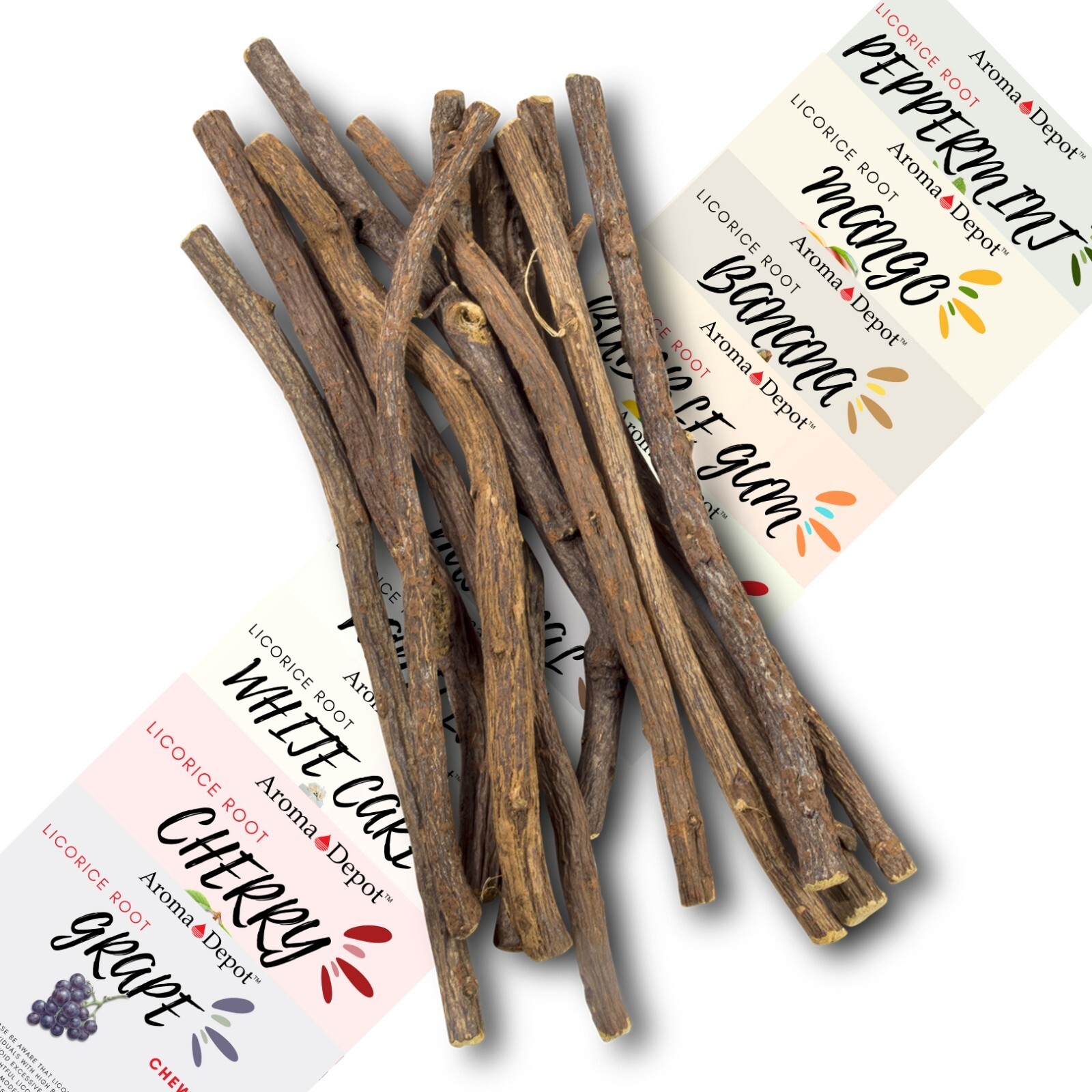 Licorice Root Chew Sticks Bulk 100% Pure Natural Flavored Glycyrrhiza Glabra