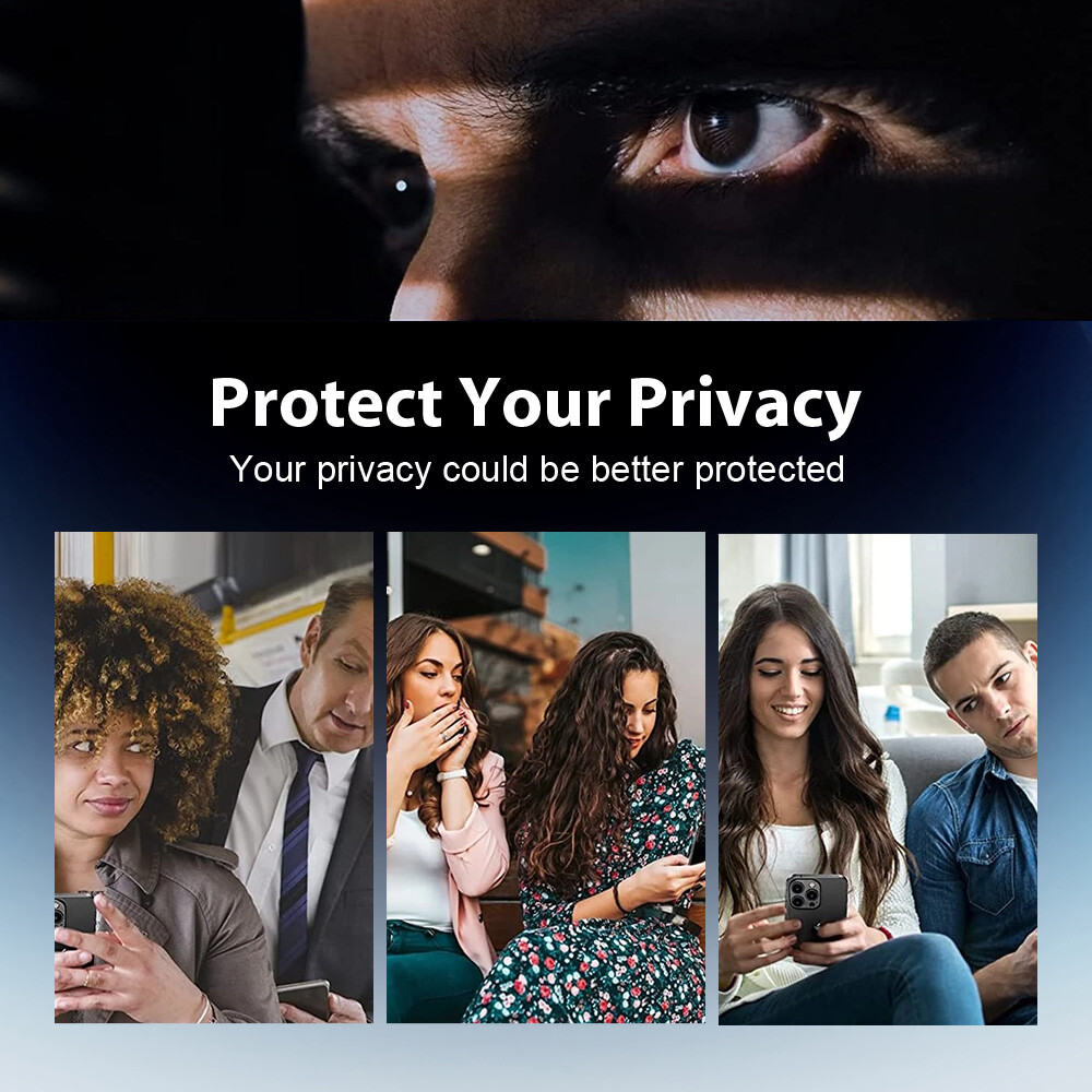 2PCS Privacy Tempered Glass Screen Protector For iPhone 16 15 14 13 12 Pro Max