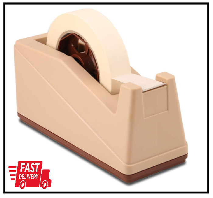 Desktop Tape Dispenser Holder with Large 3 Inch Core for Masking Tape, Heat Tran