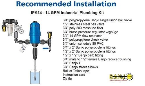 Dosatron D14MZ2 14 GPM Chemical Metering Pump (Viton Seals, 0.2–2%)