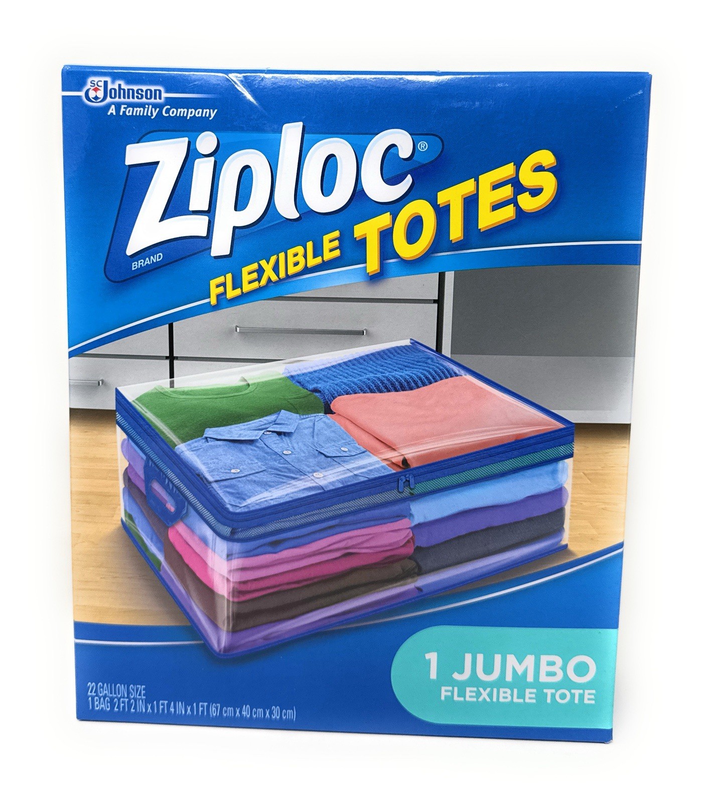 Ziploc Flexible Totes Jumbo 22 Gallon Bag 1 Count New