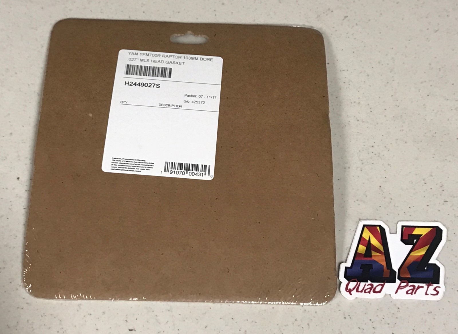 Yamaha Raptor 700 102mm Stock Standard Bore Cometic Top End HEAD Gasket Kit Set