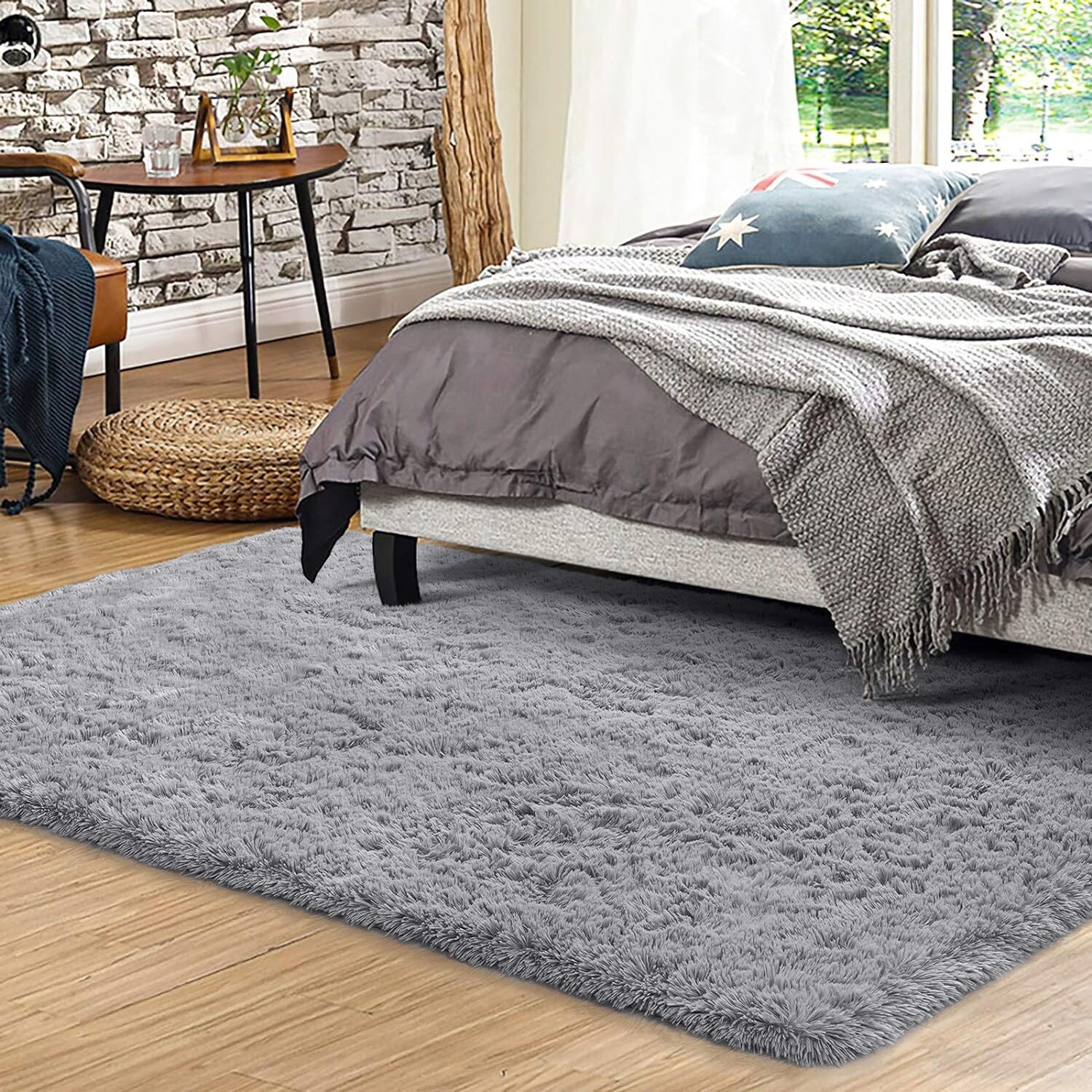 Large Rugs Non Slip Fluffy Shaggy Area Rug Living Room Bedroom Carpet Floor Mat