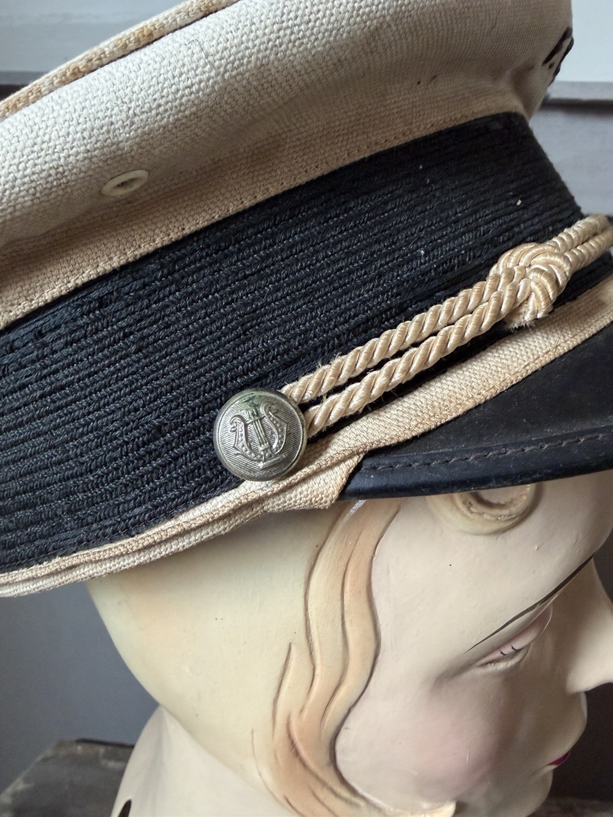 Antique Women’s Marching Band Music Cap Hat Parade Uniform R.W. Stockley & Co