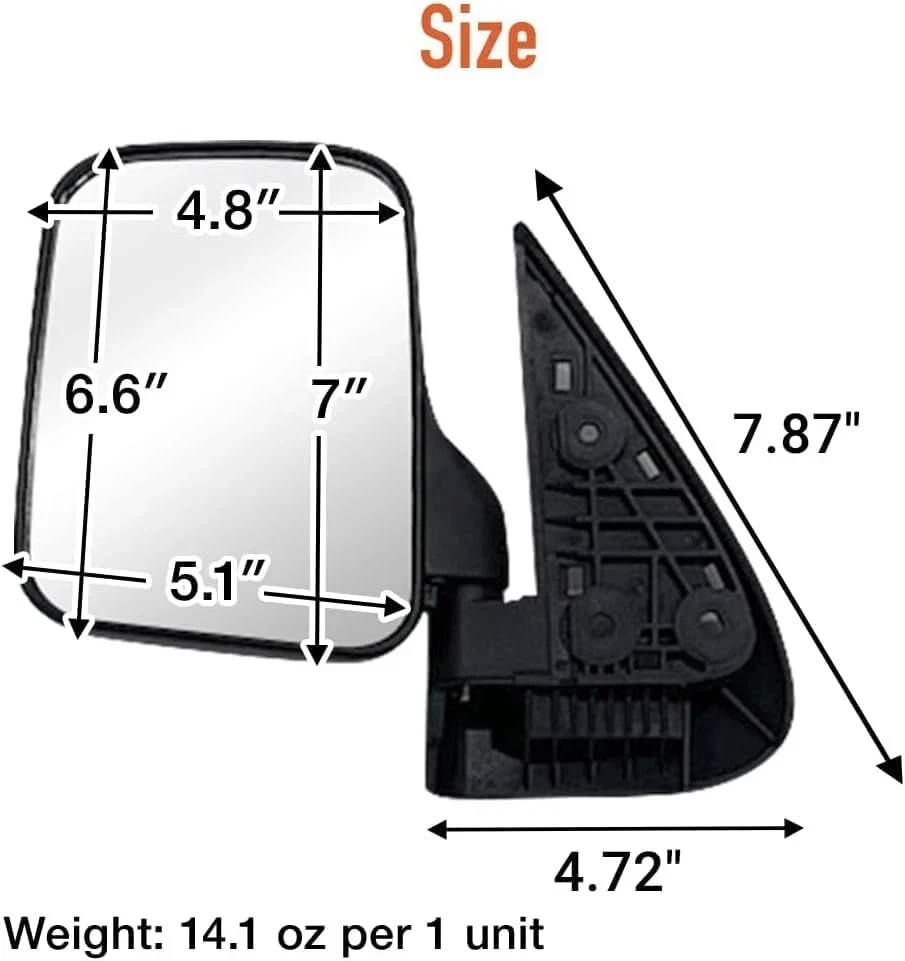 Replacement Daihatsu Hijet Folding Left & Right - S100P, S200P, S200C, S210P, S