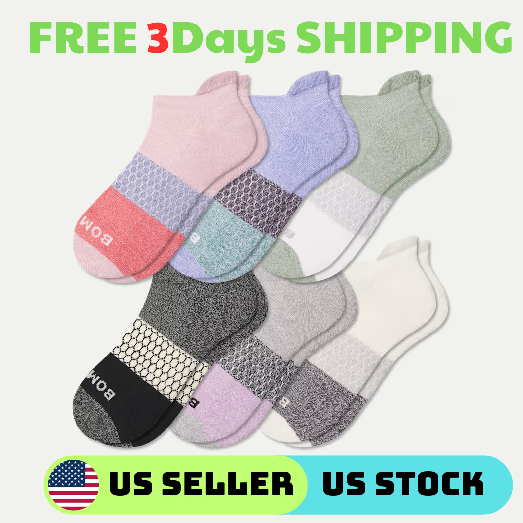 [100% AUTHENTIC] 5 PACK  Women's Tri-Block Bombas Socks🐝 S, M, L (Multi Colors)