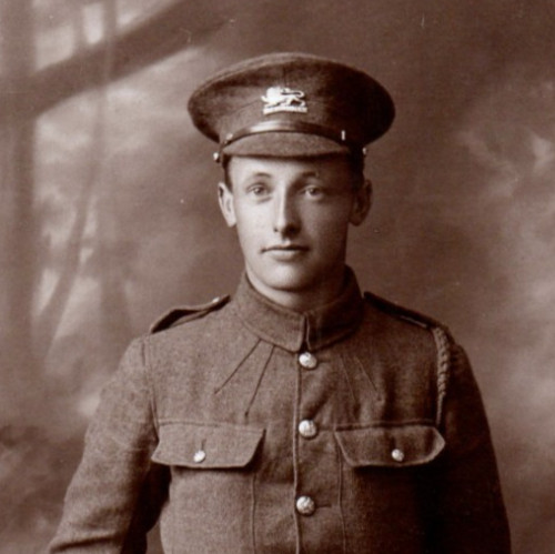 WWI King’s Own Royal Lancaster Regiment British Soldier RPPC Real Photo Postcard