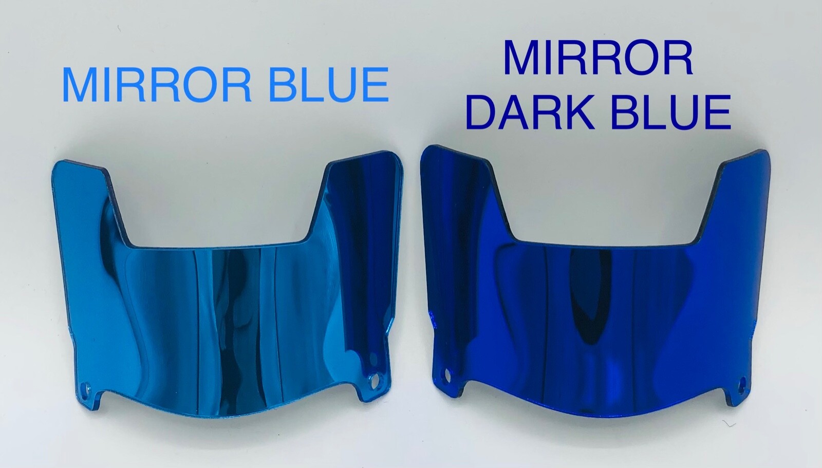 Chrome Mini Football Helmet Visors With Clips