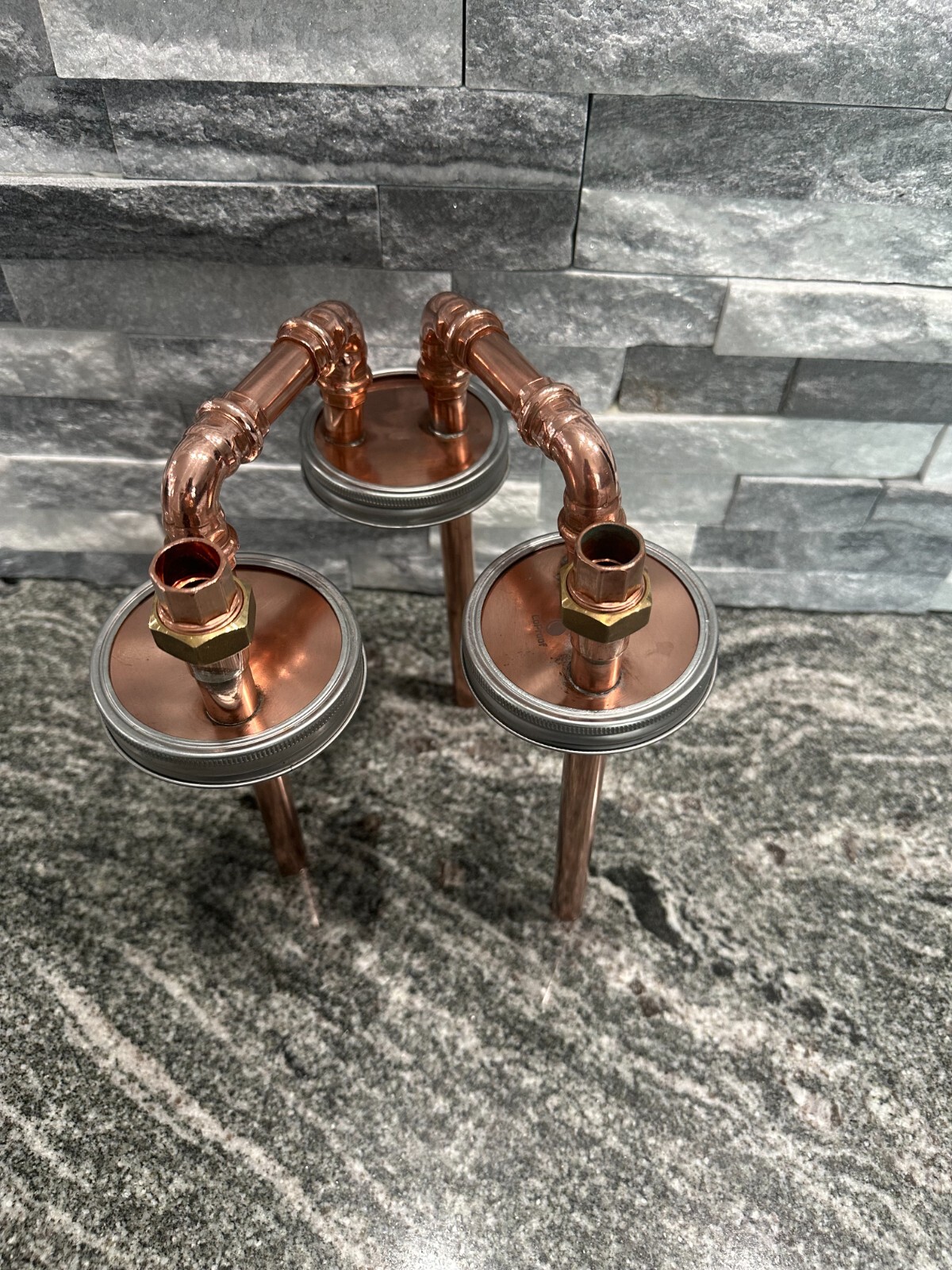 CoProof 1/2” Tandem Mason Jar Thumpers for Wide Mouth Half Gallon Mason Jar A15