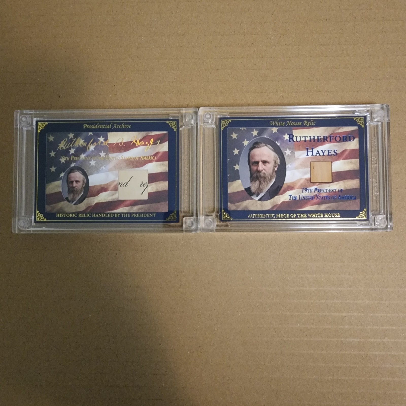 2025 A Word From POTUS Rutherford Hayes Relic Lot Wall And Document #ed 76 & 649