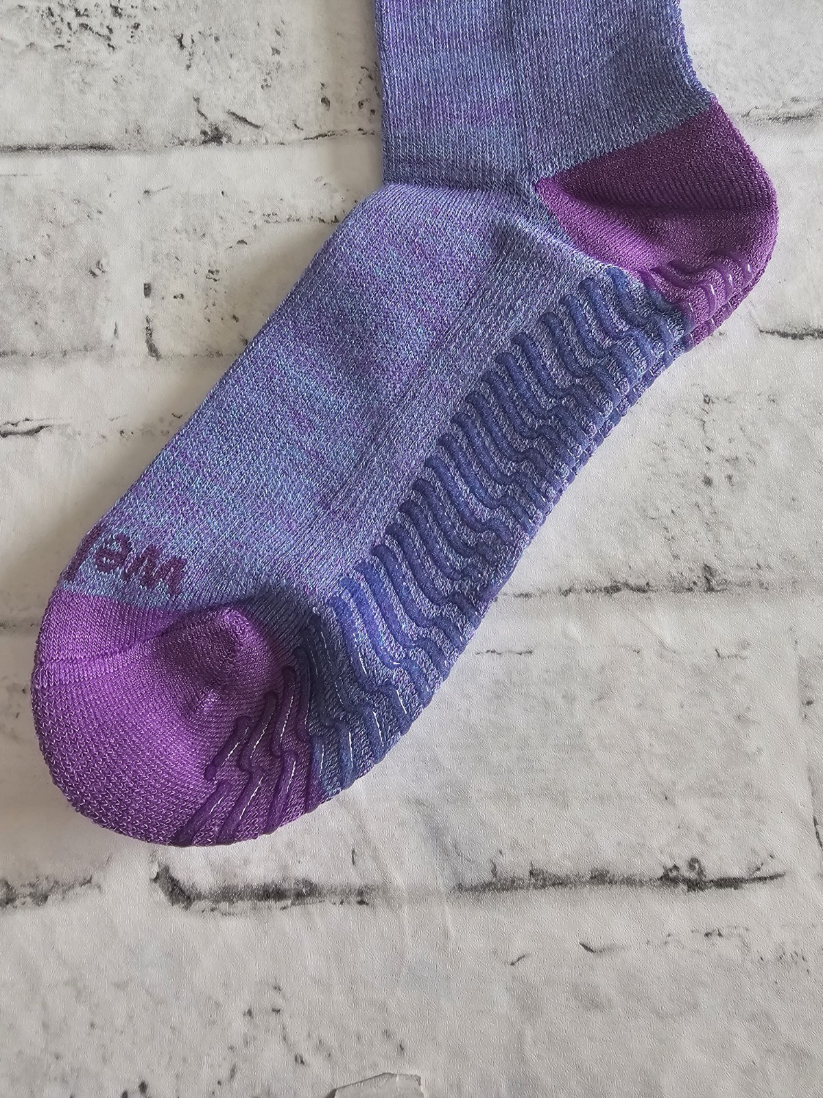 Wellow Size Medium Wide Calf Bamboo Compression Socks In Galaxy Twist