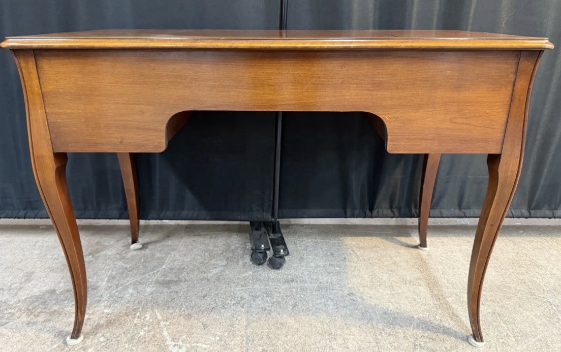 Antique mid-century John Widdicomb flip top vanity