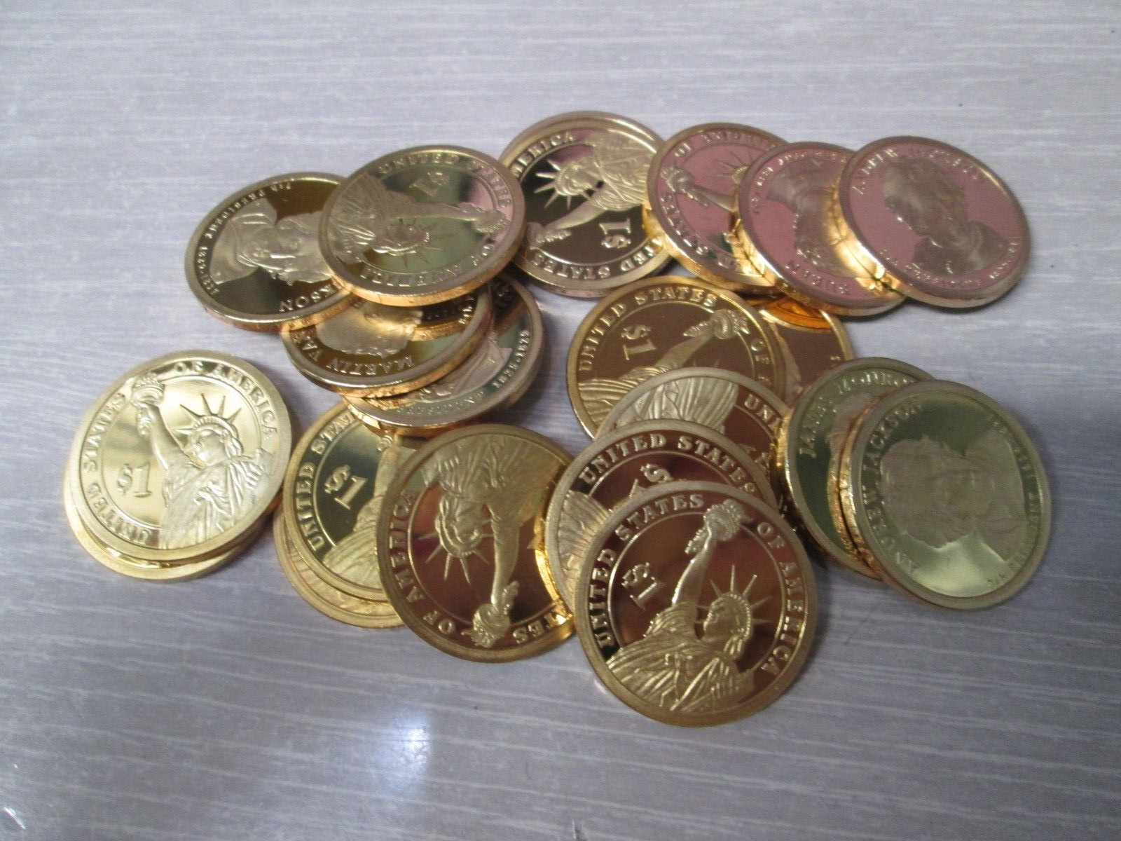 Mixed Lot of 20 US Presidential Proof Dollar Coins _ Roll