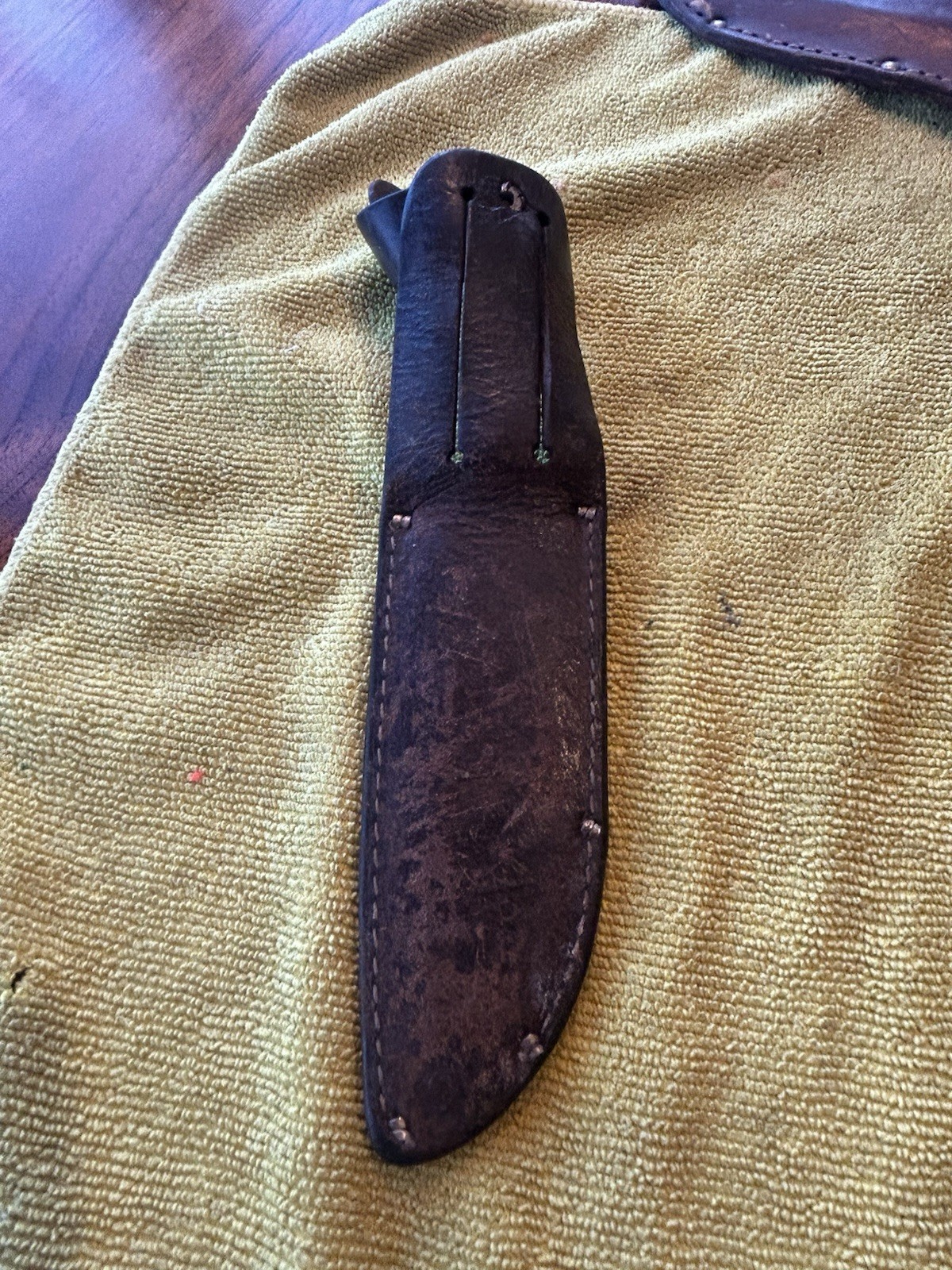 Marbles Gladstone Mich Woodcraft Pat 1915 Fixed Blade Knife W/Orig Sheath