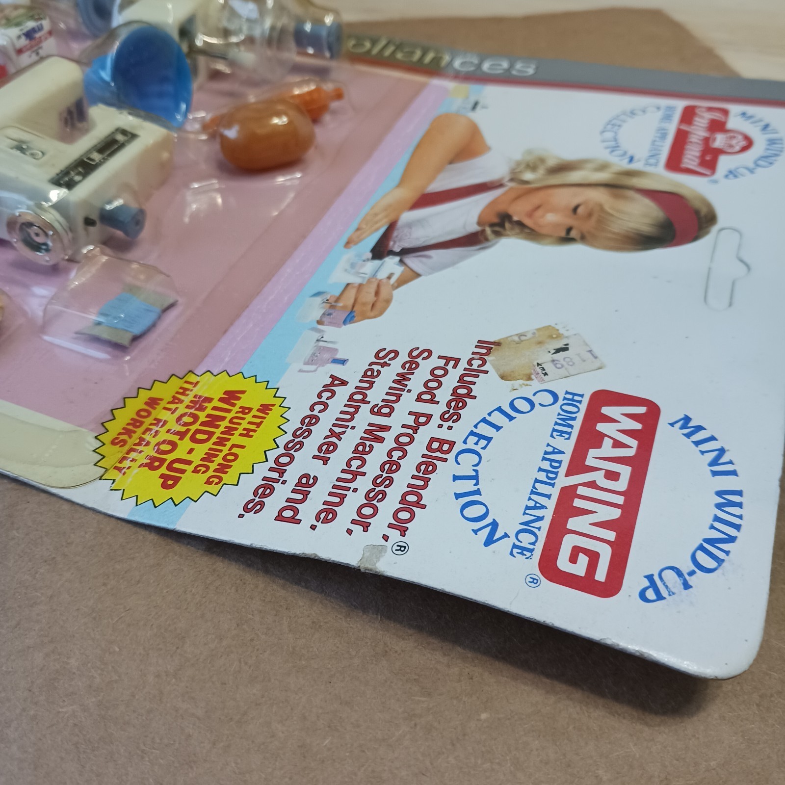 Vintage 1988 NOS Imperial Toy Corp. Mini Wind-Up Home Appliances Collection 6839