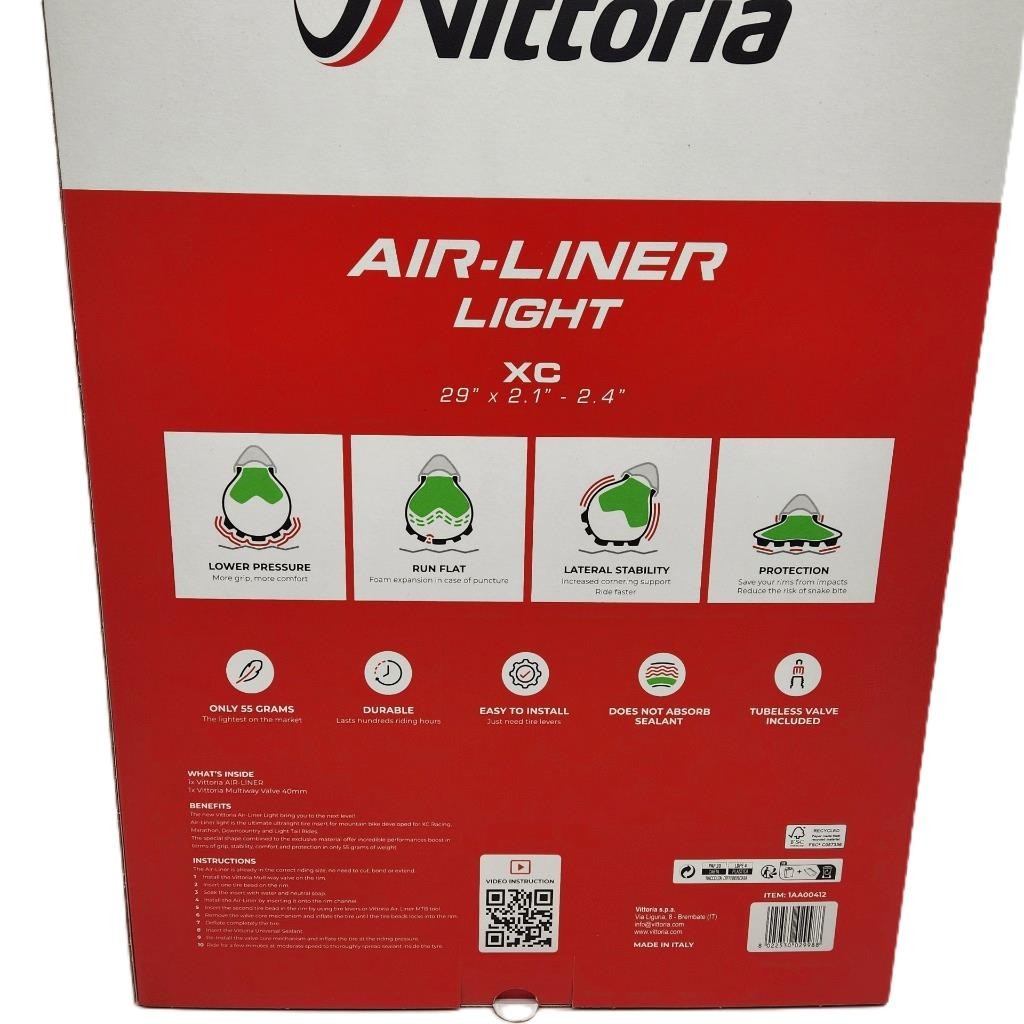 Vittoria Air-Liner Light 29 x 2.1-2.4" Tubeless Insert XC Trail Bicycle Liner
