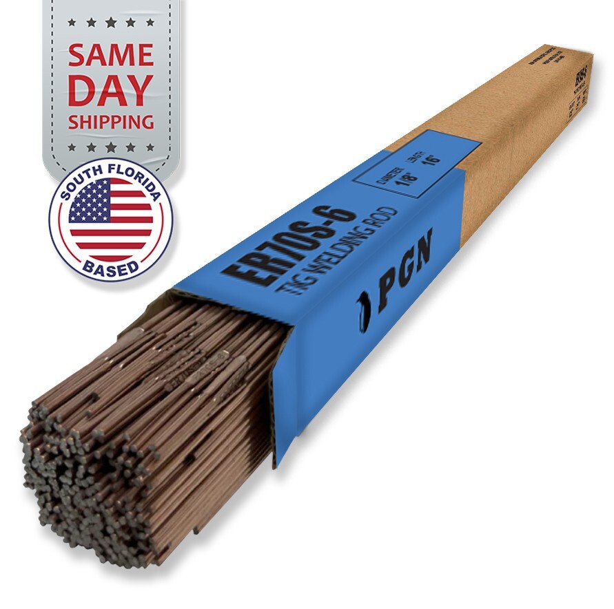 ER70S-6 1LB 1/16" x 16" Mild Steel TIG Welding Rod - PGN