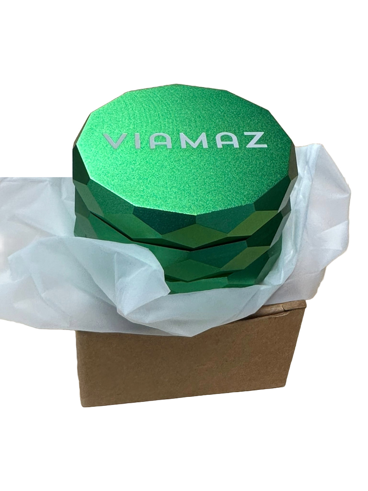 Compact 4 Piece Tobacco Spice Herb Grinder  Metal (Green)