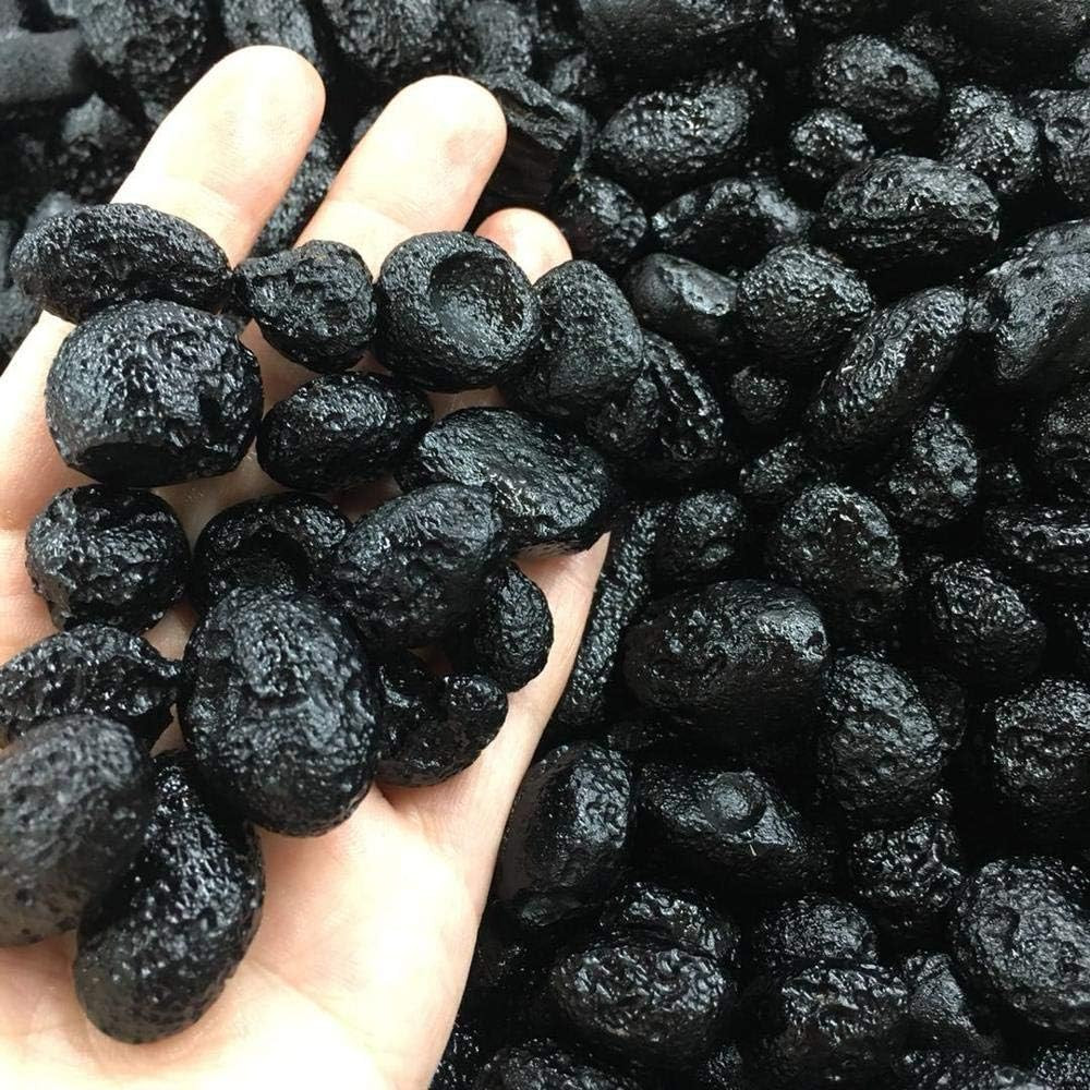 Unique Stones Natural Stone Meteorite Black Tektite Specimen 6Pcs