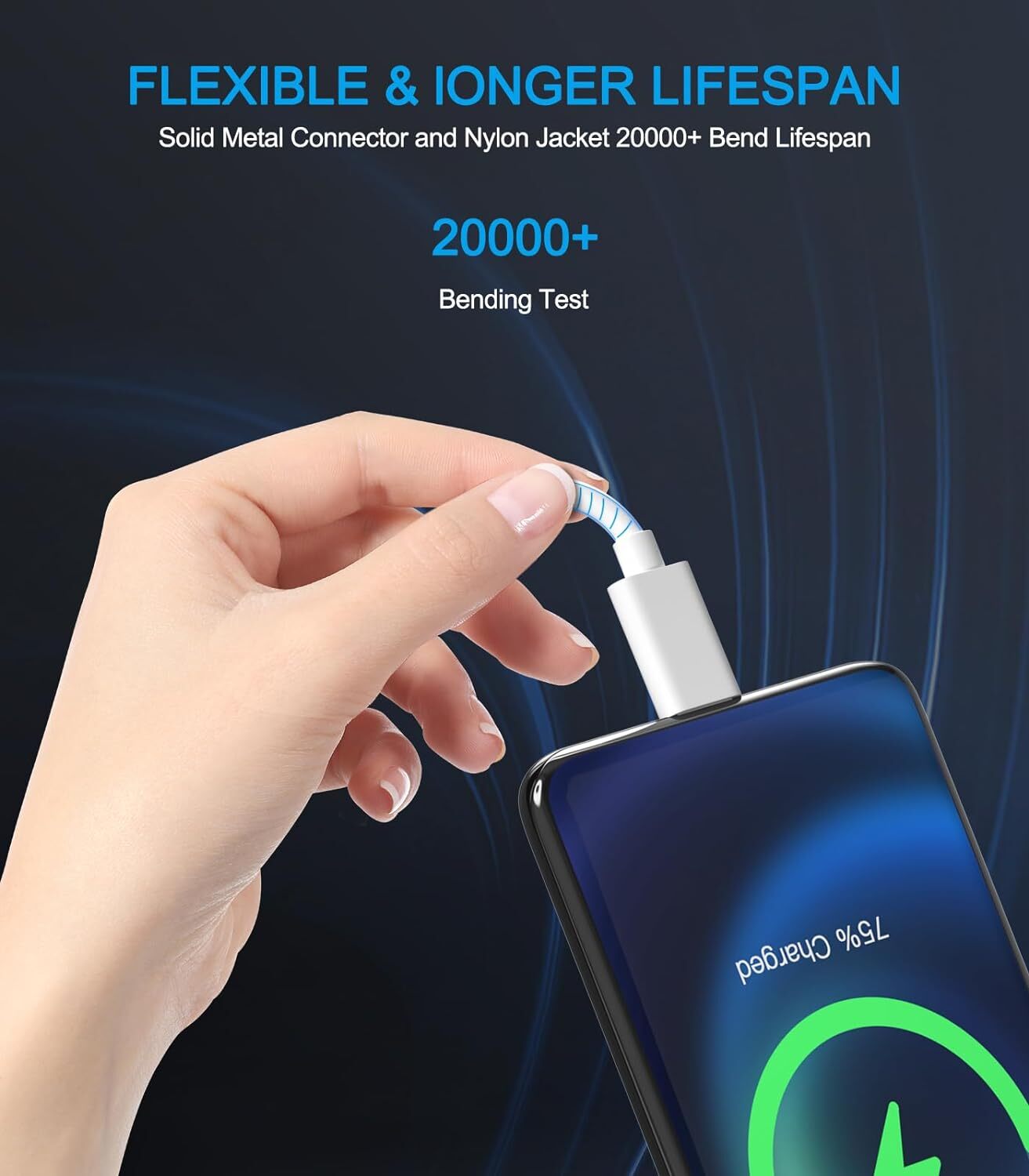 USB Type C Data Cable 5A Fast Charging USB-A to USB-C Charger lot Cord For Phone