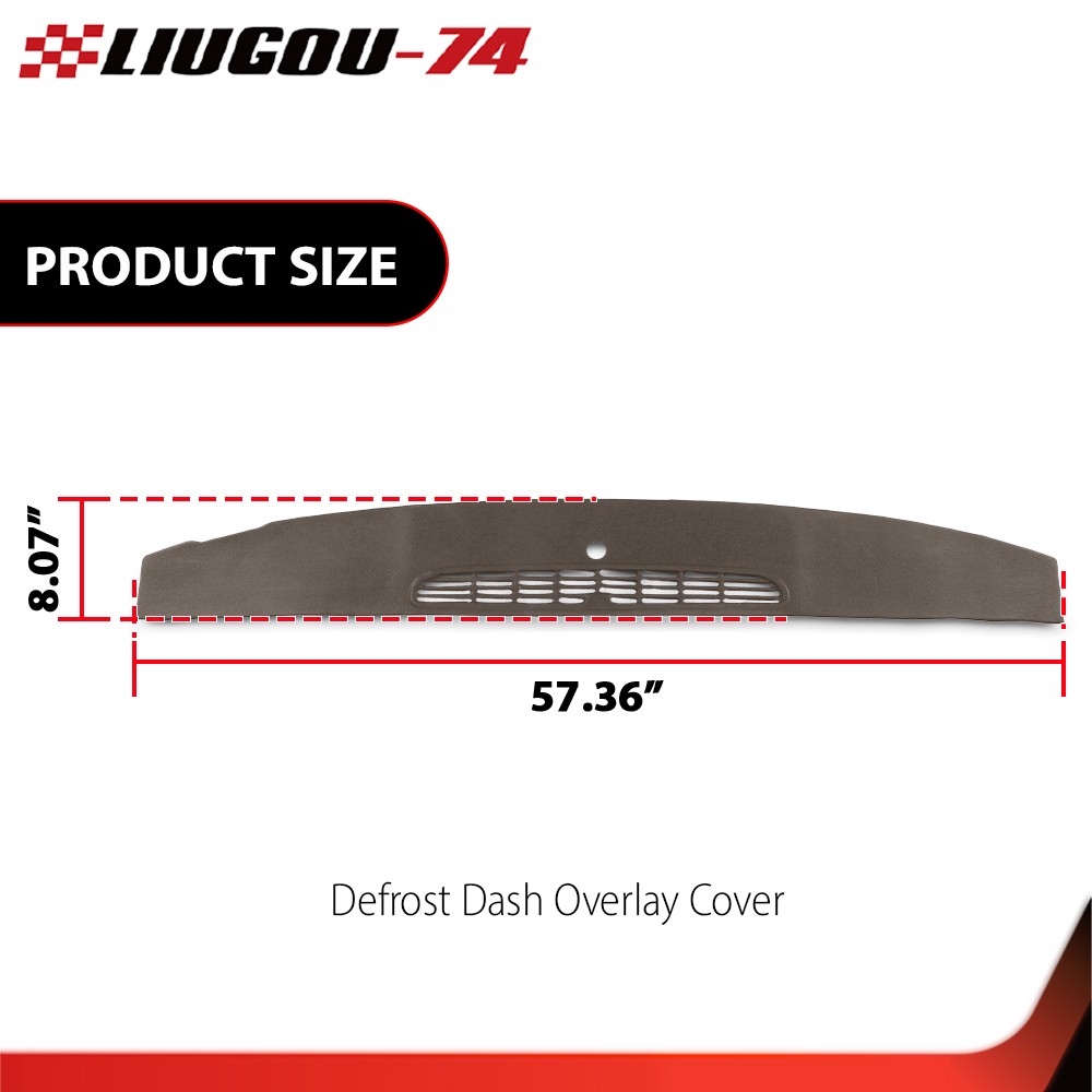 Upper Dash Panel Grille Cover Cap Brown Fit For 07-13 Escalade Silverado Sierra