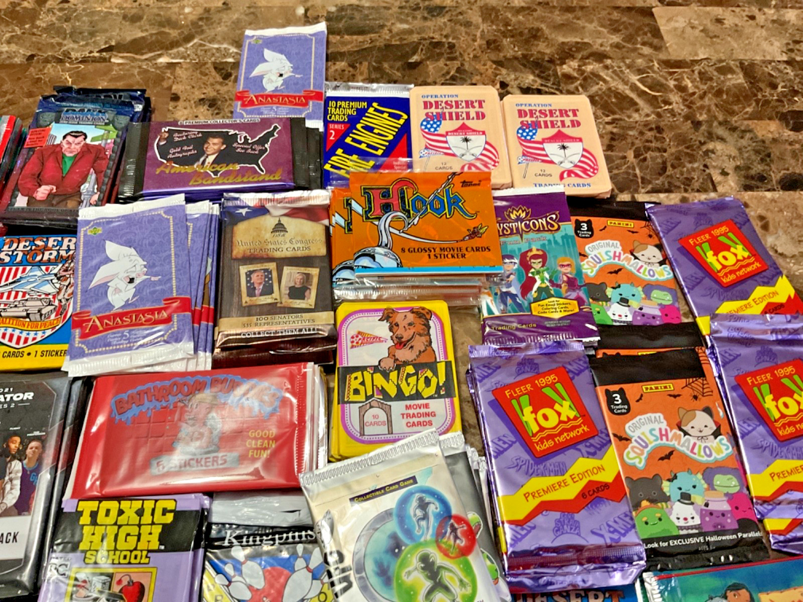30 New Sealed Vintage 80’s 90’s 00’s Non Sports Trading Card Packs + Free Extras