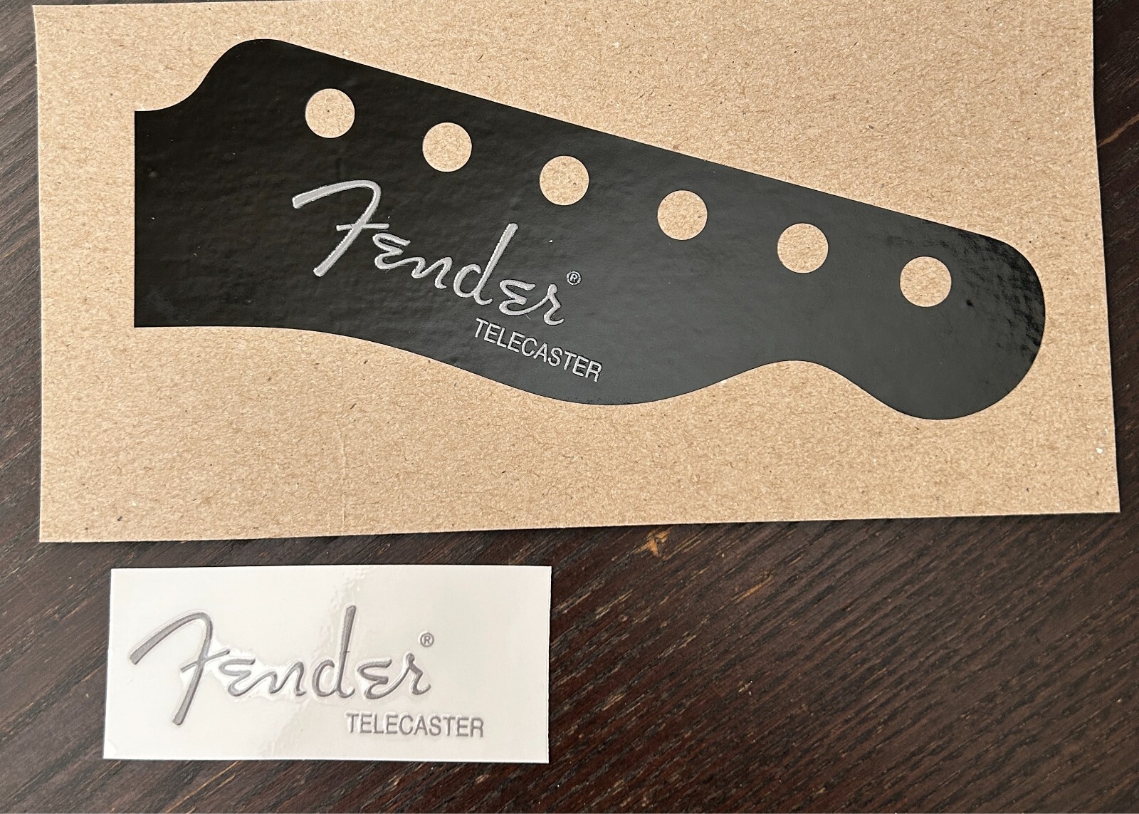 Fender Telecaster Solid color Raised UV DTF instant headstock decal