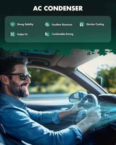 Condenser Air Conditioning Compatible with 2016-2021 for VW Passat 1.8L 2.0L