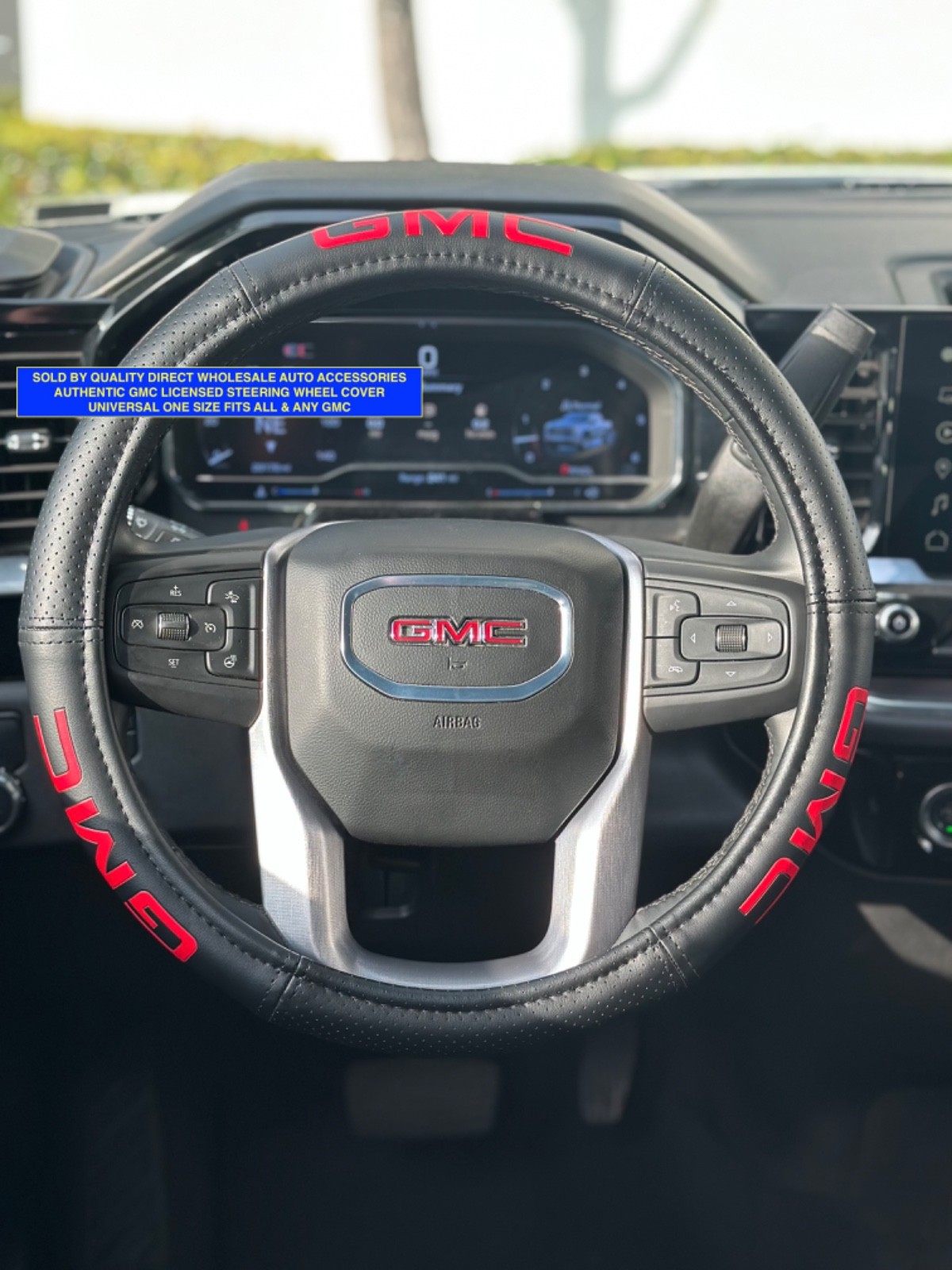 GMC Steering Wheel Cover GM Accessory Accessories 1500 2500 3500 Universal