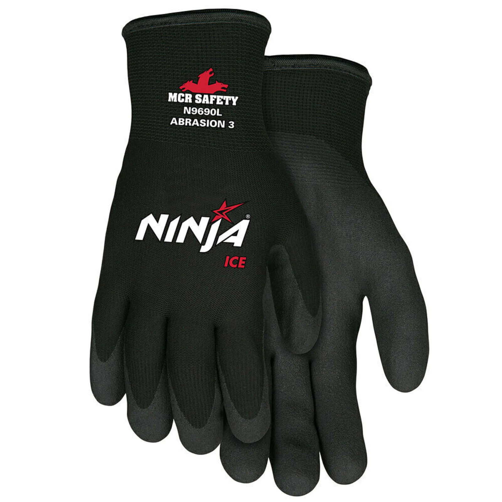 N9690 Ninja Ice Insulated Cold Weather Warm Winter Safety WORK GLOVES 2 PAIR