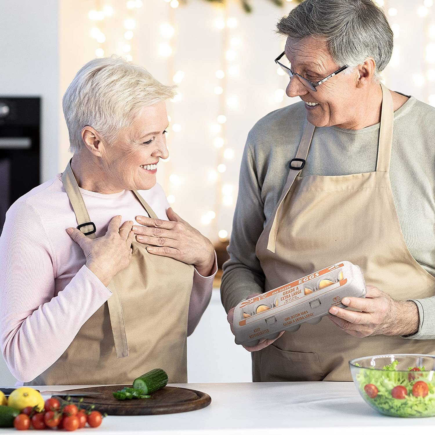 MT Products Printed Pulp XL Paper Egg Cartons Hold Eggs 12 Count - Pack of 10