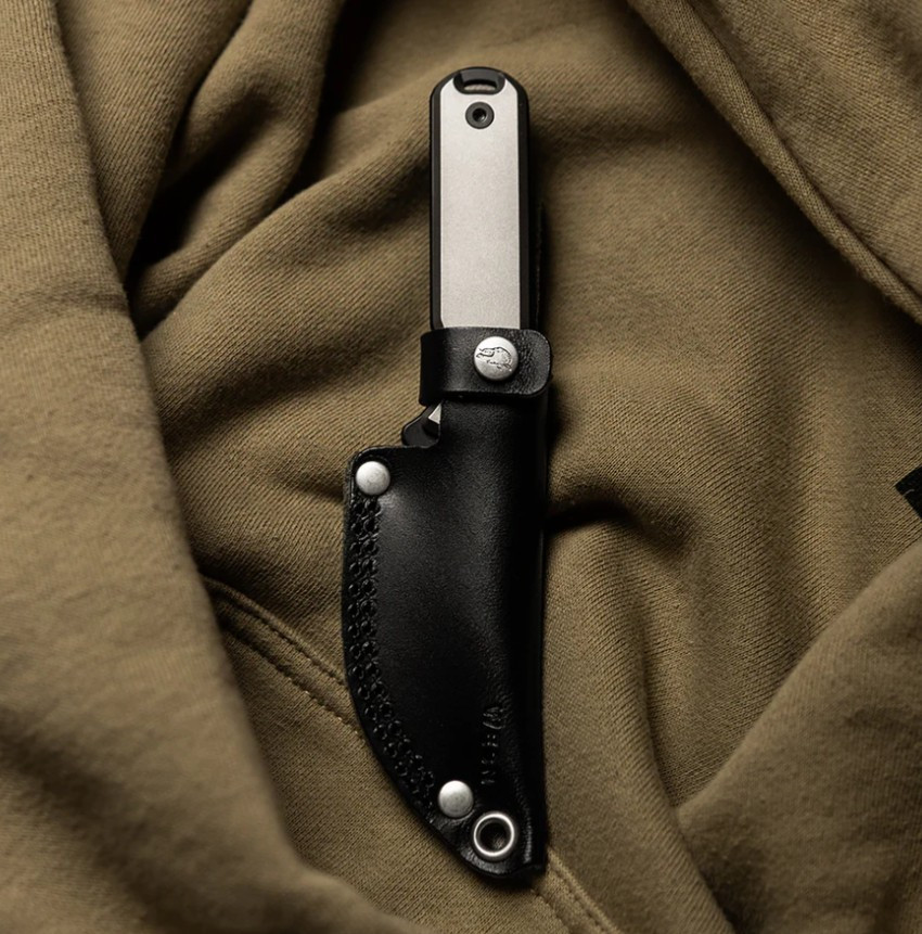WESN x Raven The Pirate - Raven's Bornas - Titanium Handle Fixed Blade Knife