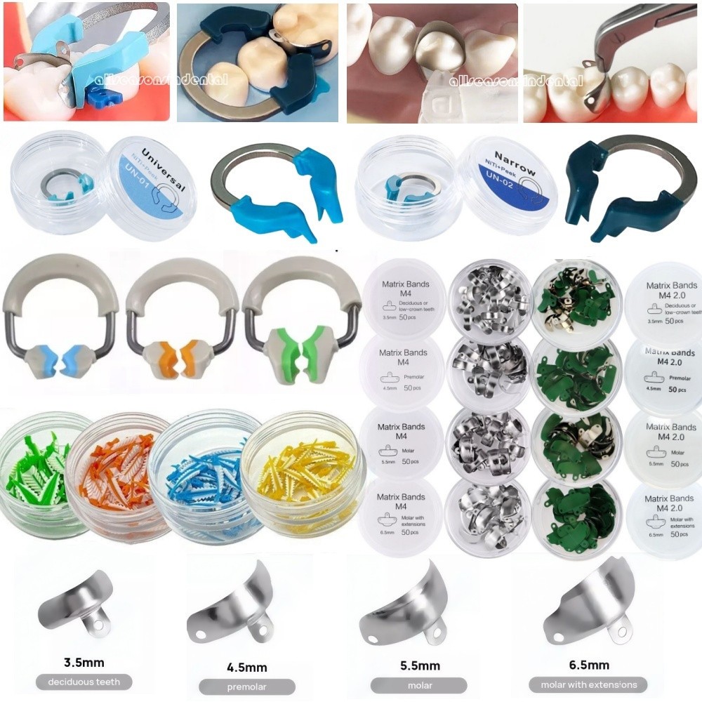 Dental Fit Garrison Palodent System Matrix Bands Ring Sectional Matrice Clamp