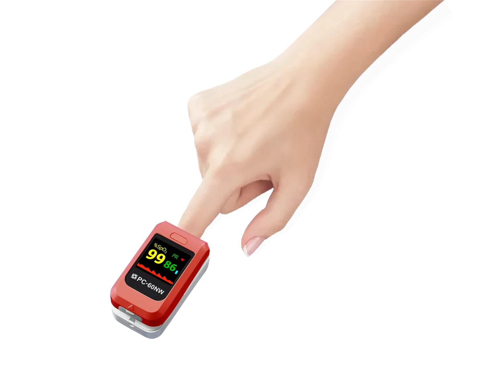 Fingertip Pulse Oximeter Finger Blood Oxygen Meter SpO2 PR Heart Rate Monitor