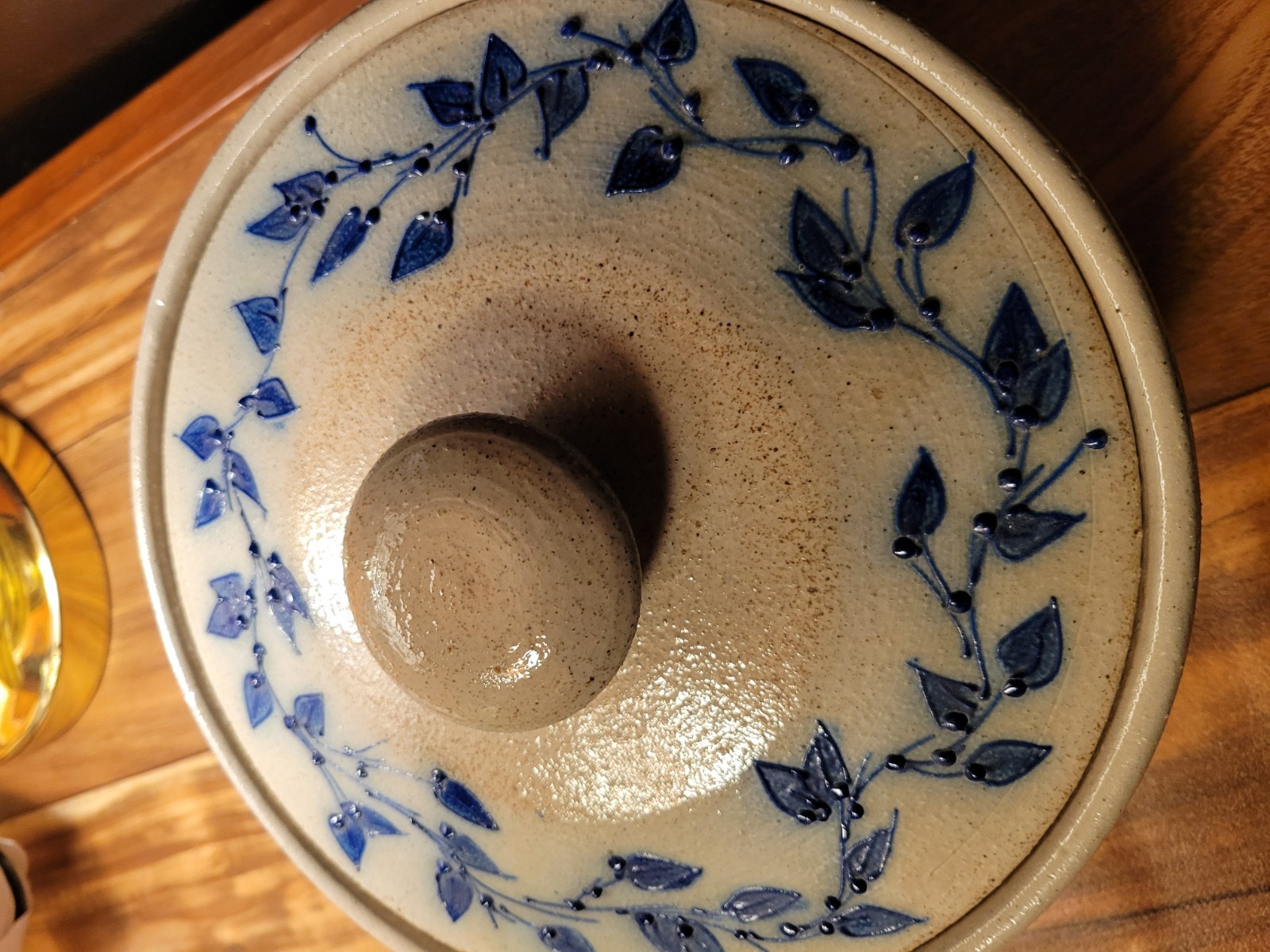 9.25"x3.5" Salmon Falls Blueberry Basket Cassarole Bowl Lidded 1995