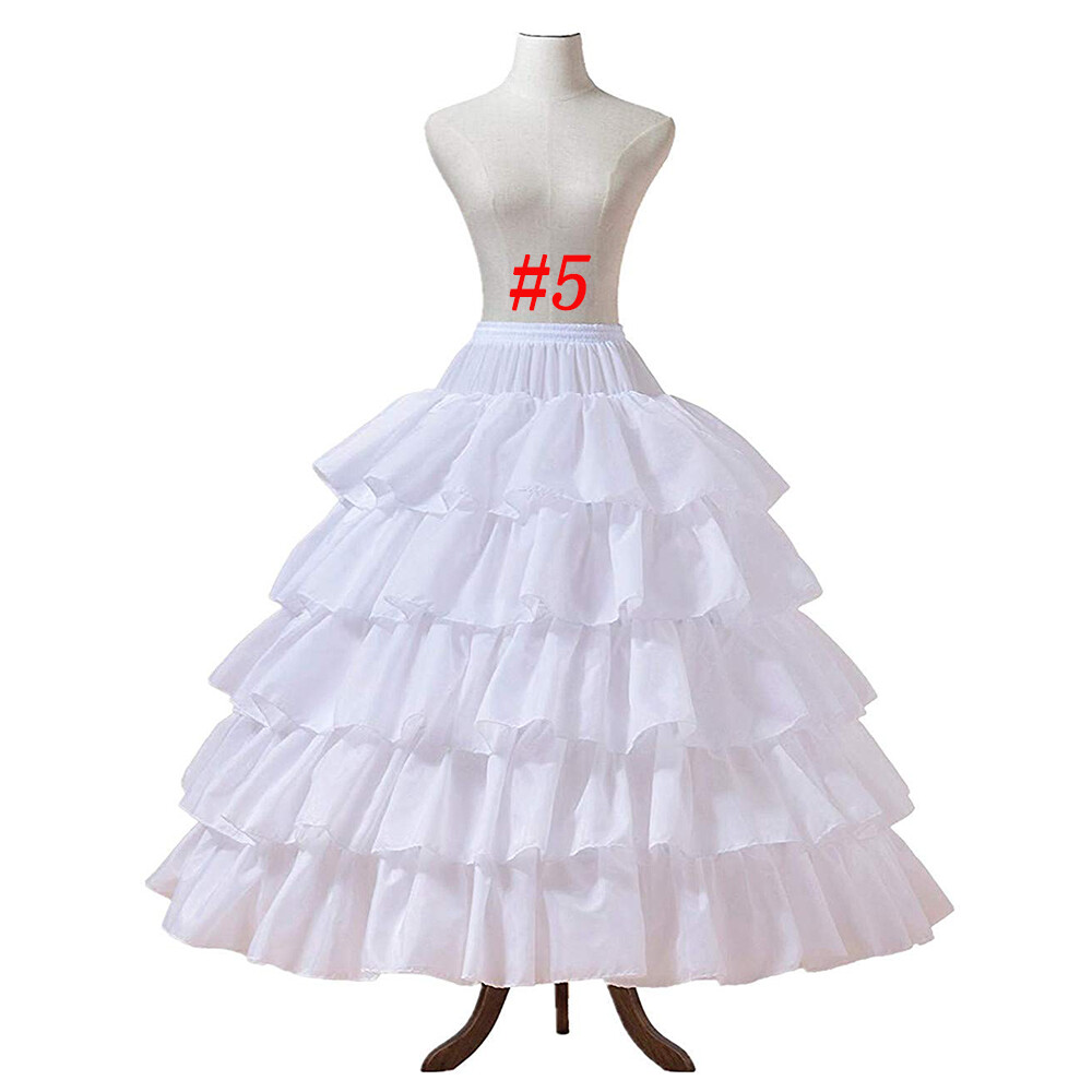 Petticoat Skirt Vintage White Hoop Skirt Crinoline Slip Wedding Gown Underskirt