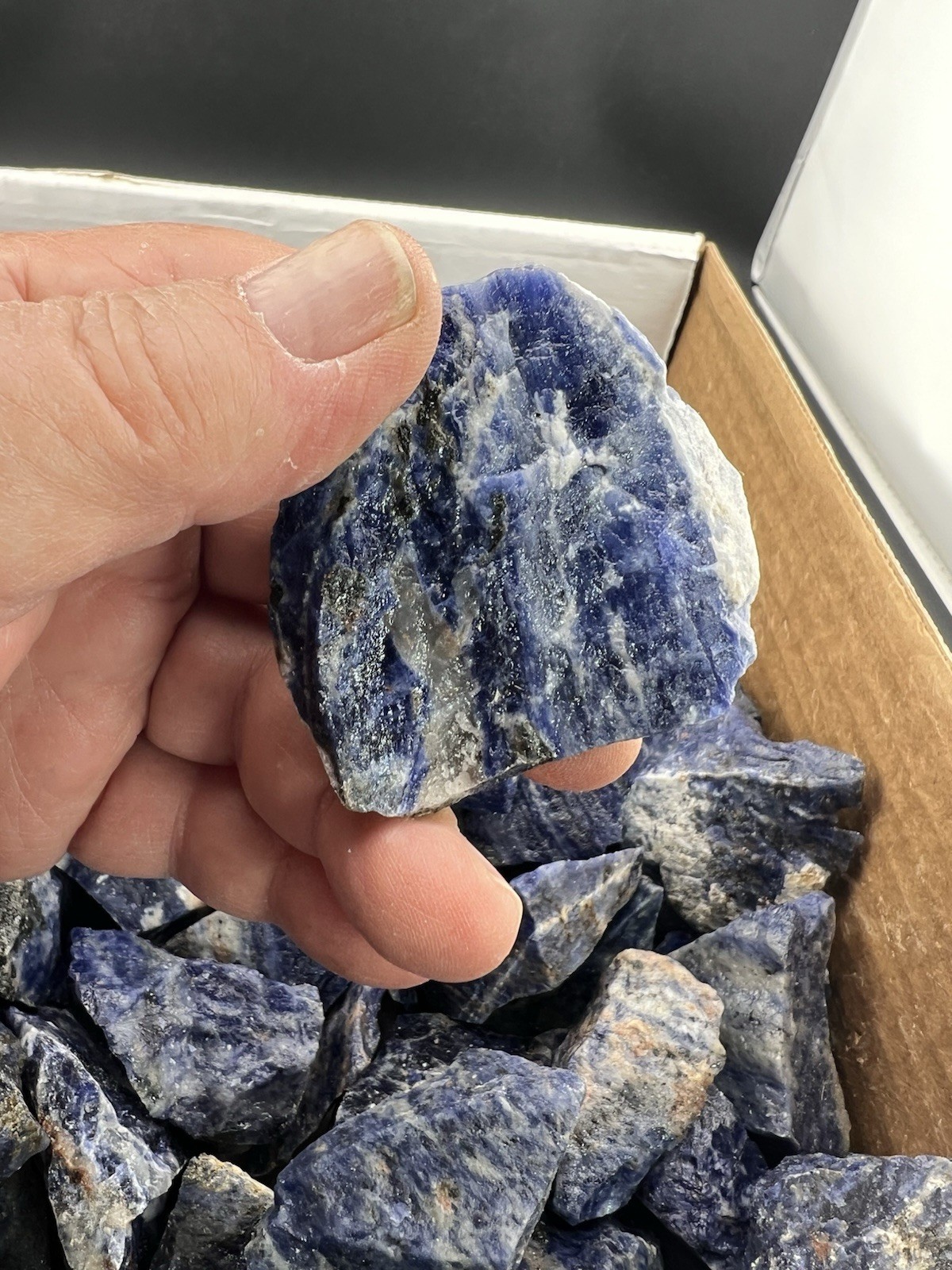 Rough Blue-Violet Sodalite Lapidary Grade or as Display 1 pound+