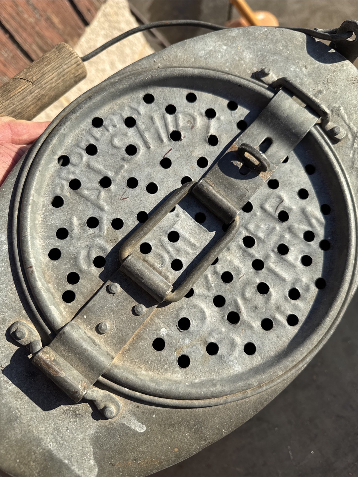 Antique Rare Property Of Seal Ship Oyster Bucket