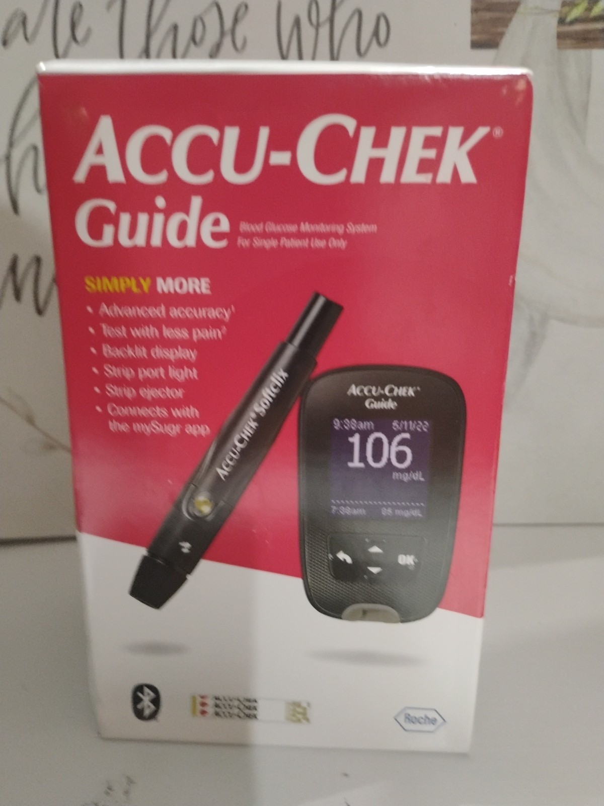 Accu-Chek Guide Blood Glucose Monitoring System Exp 08/04/26