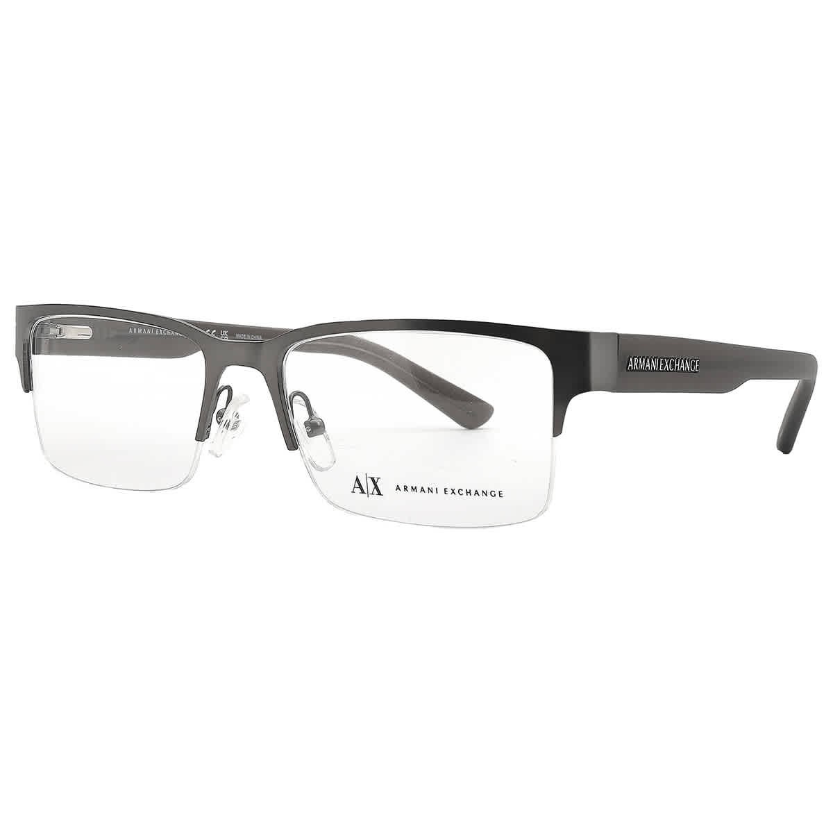 Armani Exchange Demo Rectangular Men's Eyeglasses AX1014 6060 53 AX1014 6060 53