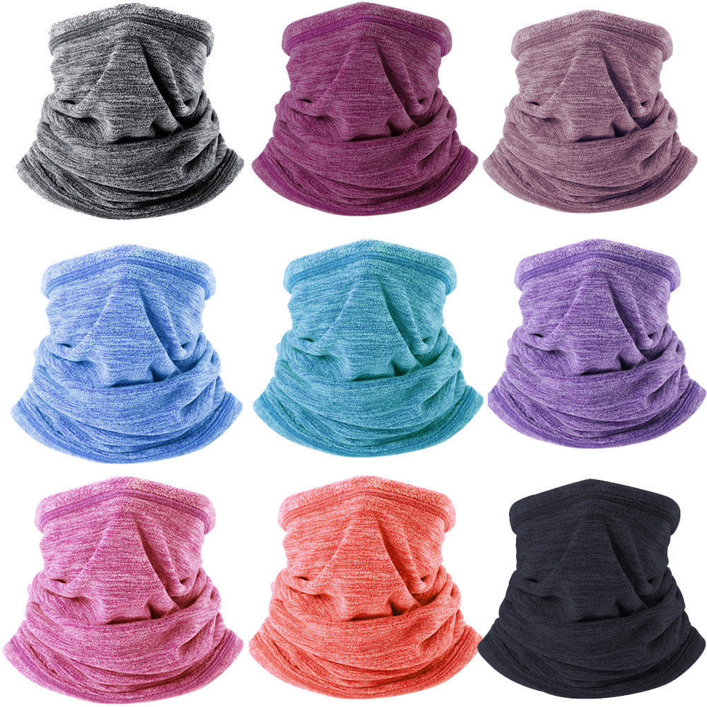 Winter Windproof Fleece Neck Warmer Gaiter Ski Face Mask Scarf for Cold Weather