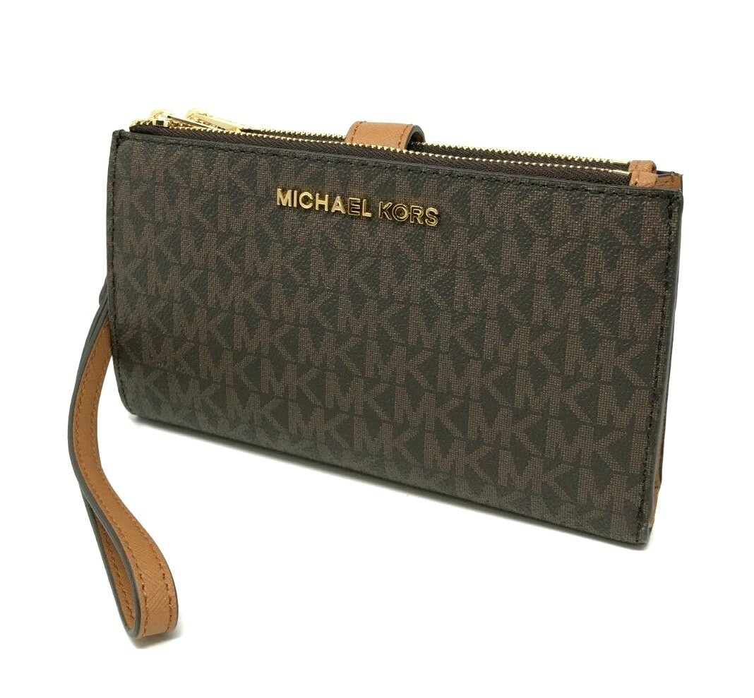Michael Kors Jet Set Travel Double Zip Phone Wristlet Wallet