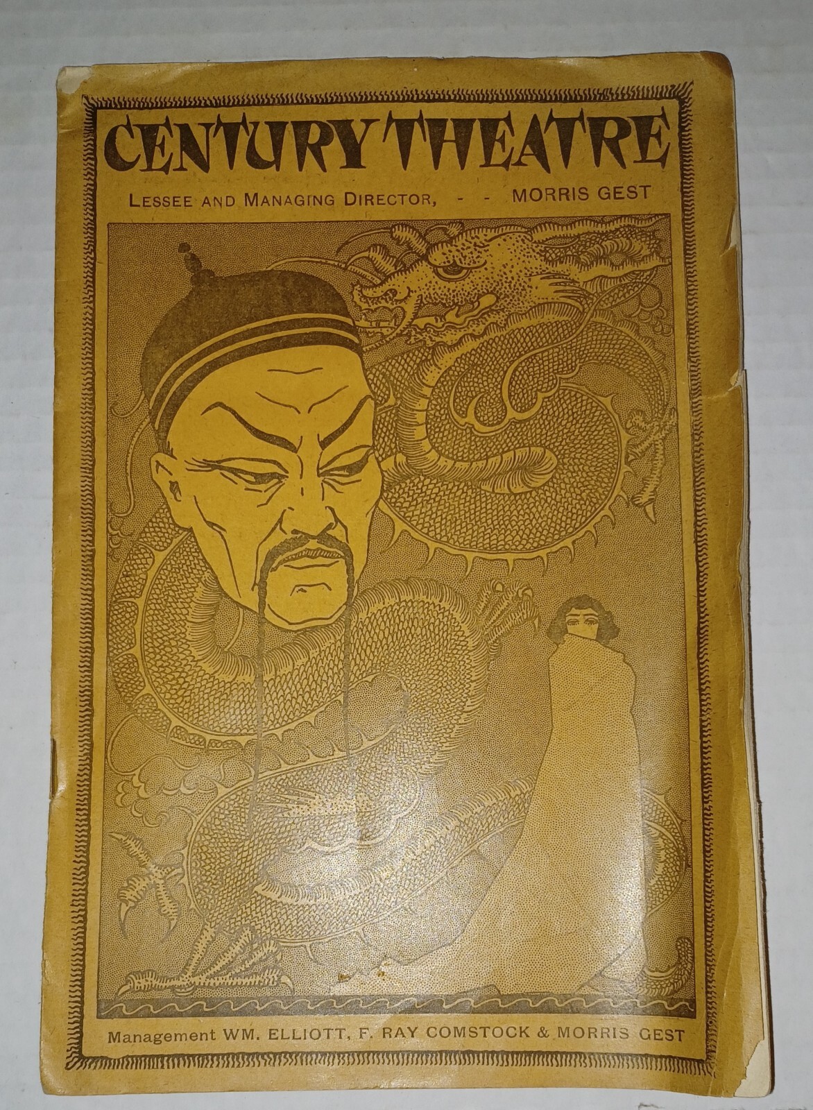 TYRONE POWER CENTURY THEATRE NY Jan 1918 CHU CHIN CHOW Broadway Program-WW1 Era