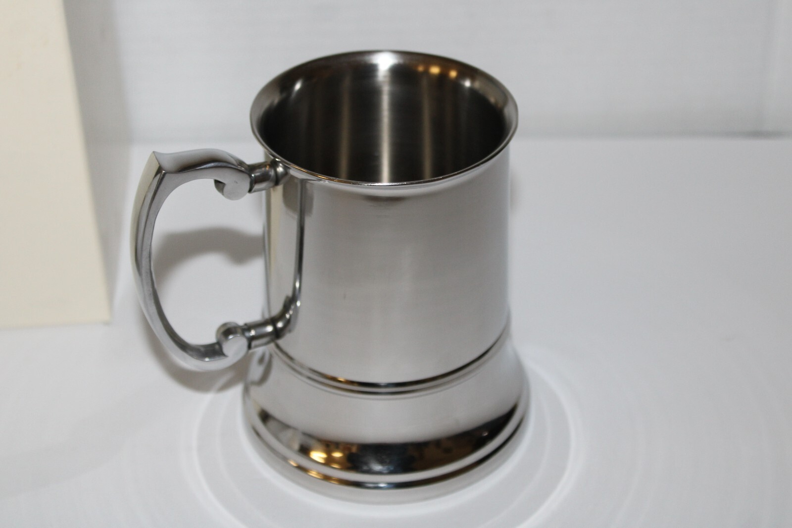 STAINLESS STEEL SILVERTONE TANKARD MUG VINTAGE THINGS REMEMBERED BEER STEIN